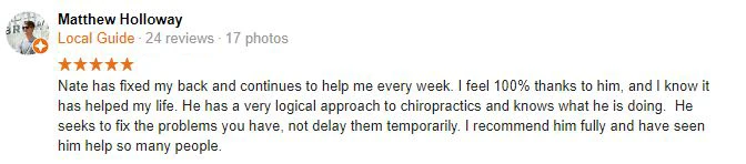 Chiropractic Plainview TX Matthew Testimonial